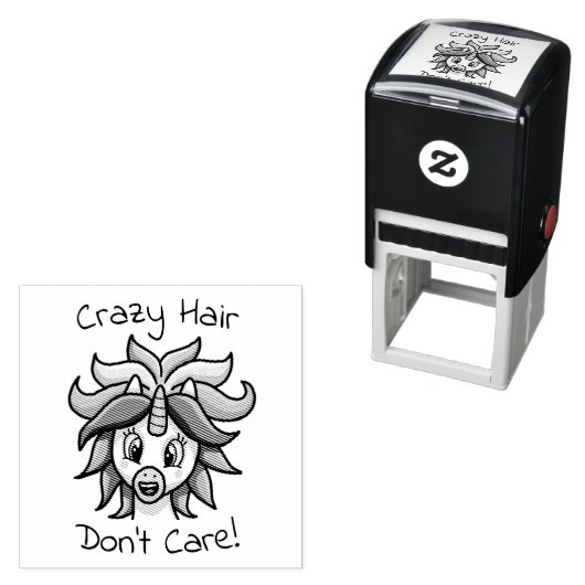 Unicorn熱狂するヘアが気におもしろいない セルフインキングスタンプ (インサイチュ)