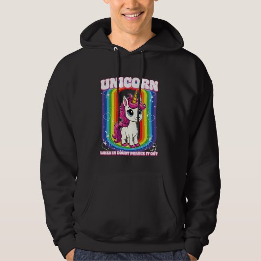 Unicorn疑いの時UnicornそれをUnicornアウト パーカ (正面)