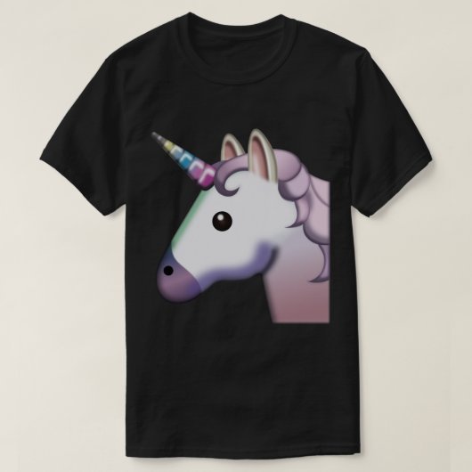 Unicorn神話の生き物おとぎ話の絵文字の馬F Tシャツ (デザイン正面)