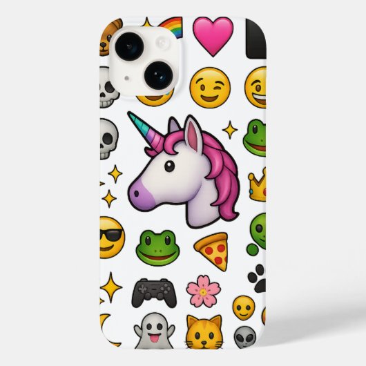 Unicorn絵文字の爆発 Case-Mate iPhoneケース (裏面)