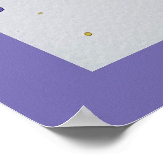 Unicorn絵画の後を追夢の水色 ポスター (角)