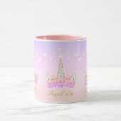 Unicorn花と星 マグカップ (中央)