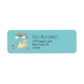 Unicorn虹の雲と花 ラベル (正面)