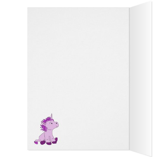 Unicorn誕生日カー子供へド – カスタマイズ (内側 (左))