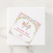 Unicorn赤ちゃんシャワーありがとうギフトラベル フェイバータグ (インサイチュ)