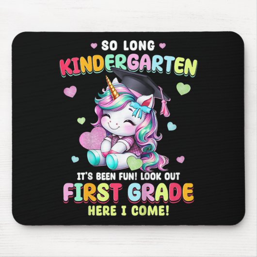 Unicorn非常に長い幼稚園の卒業最終日O マウスパッド (正面)