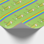 Unicorn おもしろい Cute Kids ラッピングペーパー (角)