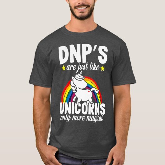 Unicorn おもしろい DNP看護実践医 Tシャツ (正面)