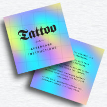 Unicorn はっきりした Rainbow Tattoo Aftercareの説明