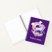 Unicorn パーソナライズされた Sketchbookノートブック ノートブック (内部)