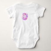 unicorn ベビーボディスーツ (裏面)