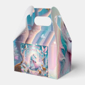 Unicorn、ベビー/子供、誕生日名前をカスタムする/ DOB フェイバーボックス (裏面サイド)