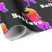 Unicorn 信じ Designg -光沢ラッピング紙, 30 ラッピングペーパー (ロールコーナー)