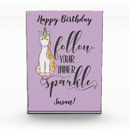 Unicorn 後を追 Your Inner Sparkle (Color)パーティー フォトブロック