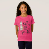 Unicorn 後を追 Your Inner Sparkle Party Favor Tシャツ (正面フル)