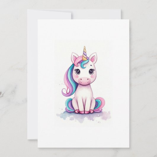 unicorn 招待状 (正面)