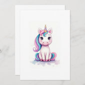 unicorn 招待状 (正面/裏面)