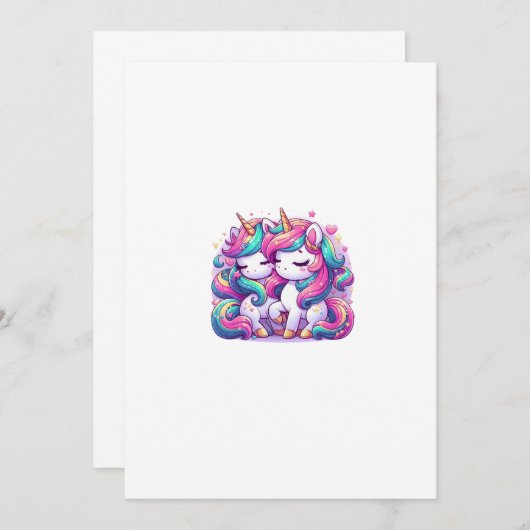 unicorn 招待状 (正面/裏面)