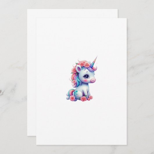 unicorn 招待状 (正面/裏面)