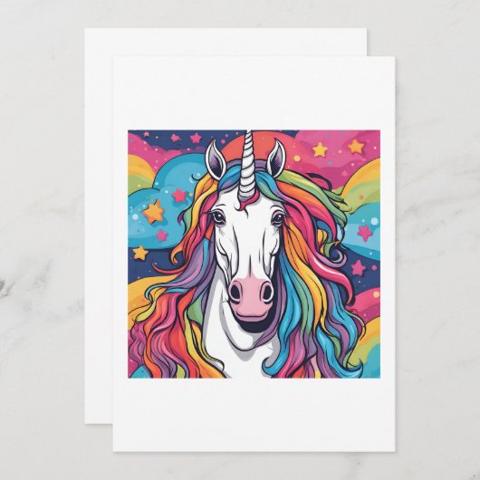 unicorn 招待状 (正面/裏面)