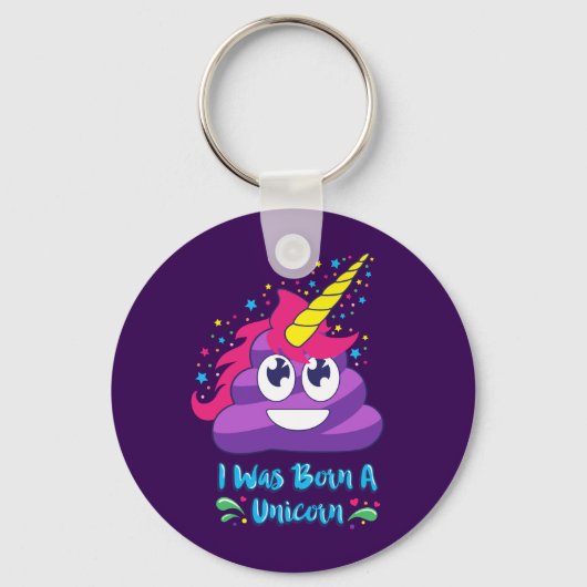 Unicorn 生まれ絵文字 キーホルダー (正面)