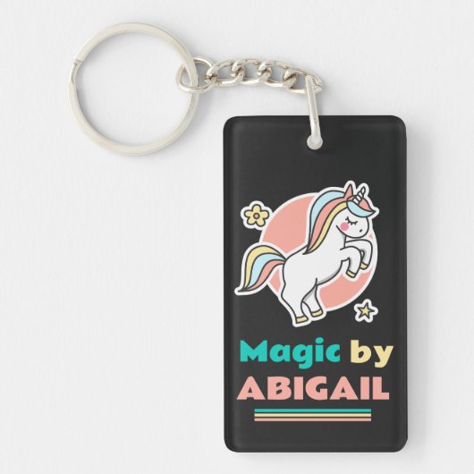 Unicorn – 私は魔法-魔法by You キーホルダー (正面)