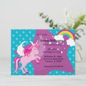 Unicorn *背景色を選択 招待状 (スタンド正面)