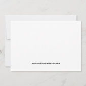 Unicorn *背景色を選択 招待状 (裏面)