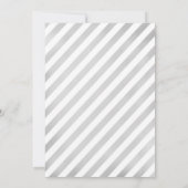 Unicorn 1st誕生日 – シルバーパープル 招待状 (裏面)