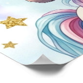 Unicorn 1st Birthday Milestone  Poster ポスター (角)