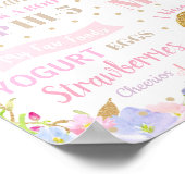 Unicorn 1st Birthday Milestones誕生統計ポスター ポスター (角)