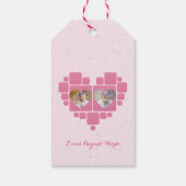 Unicorn 1st Birthday Pink Little Girl  ギフトタグ (裏面)