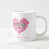 Unicorn 1st Birthday Pink Little Girl  ジャンボコーヒーマグカップ (右)