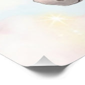 Unicorn 1stBirthday Party Personalized Welcome ポスター (コーナー)