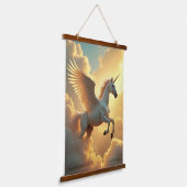 unicorn 26"x36"垂直(ポートレート)、1つのパネル 吊り下げ型タペストリー (傾斜あり)
