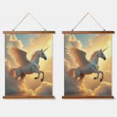 unicorn 26"x36"垂直(ポートレート)、1つのパネル 吊り下げ型タペストリー (ダブル)