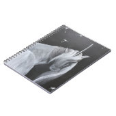 Unicorn and Dandelion spiral photo notebook ノートブック (左側)