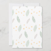 Unicorn and Dinosaur Invitations. Editable Digital 招待状 (裏面)