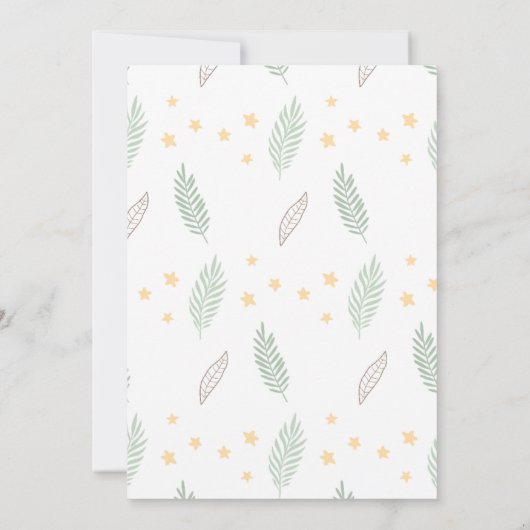 Unicorn and Dinosaur Invitations. Editable Digital 招待状 (裏面)