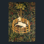 UNICORN AND GOTHIC FANTASY FLOWERS,FLORAL MOTIFS ポスター<br><div class="desc">1495–1505 South Netherland. Captured Unicorn .Green floral swirls flowers with a white sitting unicorn , digital elaboration from antique tapestry..</div>