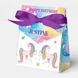 Unicorn Any Age Birthday  3"w x 1.5"l x 3.25"h フェイバーボックス