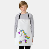 Unicorn atインラインスケートで滑るとローラースケート エプロン (着用した状態)