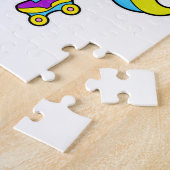 Unicorn atインラインスケートで滑るとローラースケート ジグソーパズル (側面)