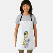 Unicorn at 聞 Music with Headphone エプロン (インサイチュ)