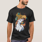 Unicorn Attacking Zombie   Horror   Cool Gothic Tシャツ (正面)