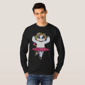 Unicorn Ballet Dance Dancing Ballerina Danseuse Tシャツ (正面フル)