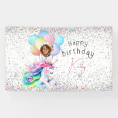 Unicorn Birthday Banner 横断幕 (横)