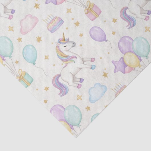 Unicorn Birthday Magic – Pastel Fantasy Celebratio 薄葉紙 (詳細)