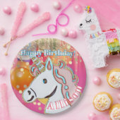 Unicorn Birthday Party  ペーパープレート (パーティー)
