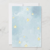 Unicorn Boy Girl Twinkle Little Star Gender Reveal 招待状 (裏面)